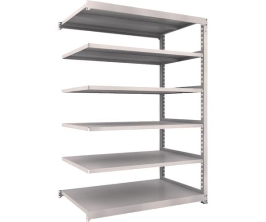スチールラック M3型中量棚 1500×921×H2100 6段 連結 ネオグレー