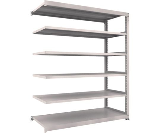 スチールラック M3型中量棚 1800×721×H2100 6段 連結 ネオグレー