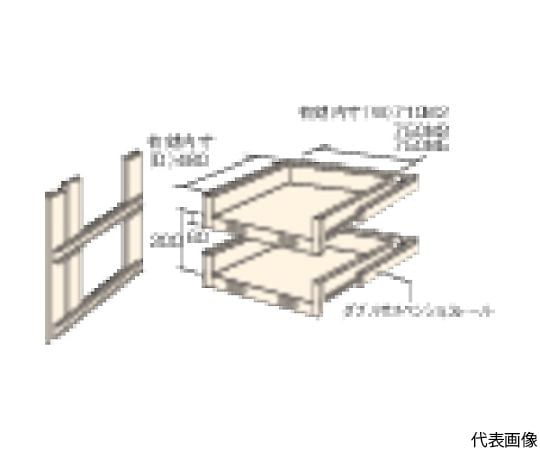 M3・M5型棚用スライド棚　2段セット