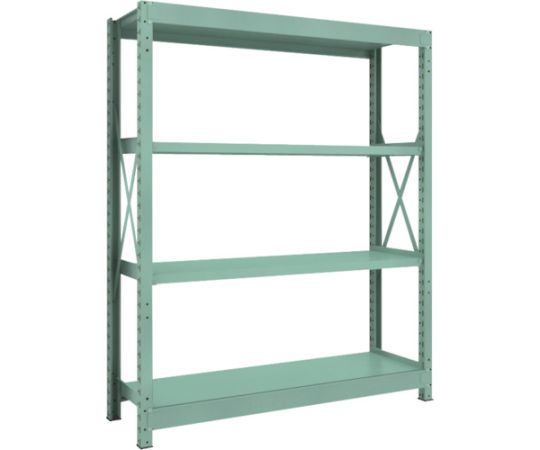 R3型中量棚　1500X450XH1800　4段　単体