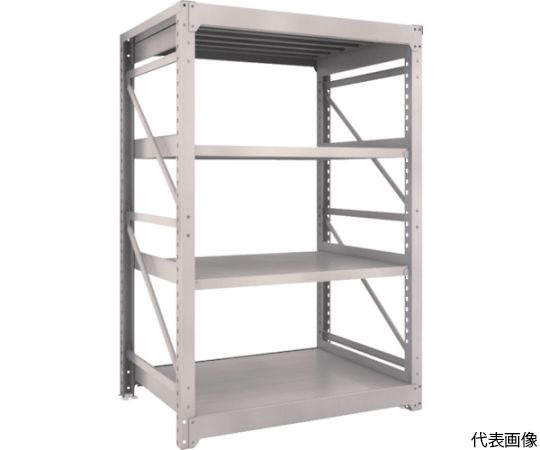 M10型重量棚　1200X900XH1800　4段　単体　ネオグレー