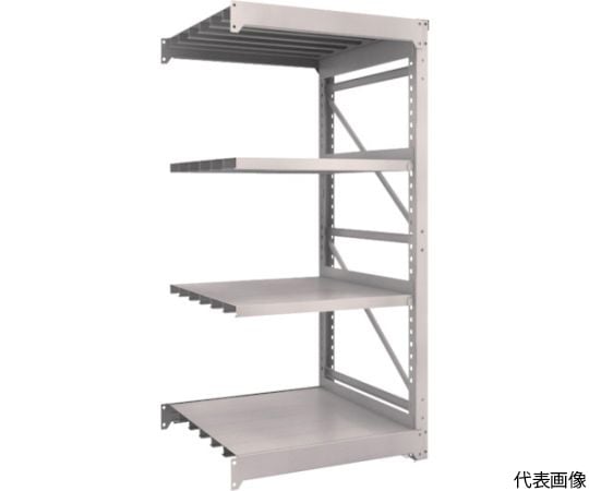 M10型重量棚　900X900XH1800　4段　連結　ネオグレー