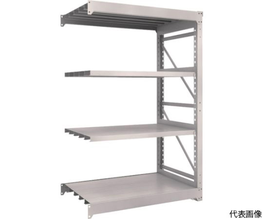 M10型重量棚　1200X760XH1800　4段　連結　ネオグレー