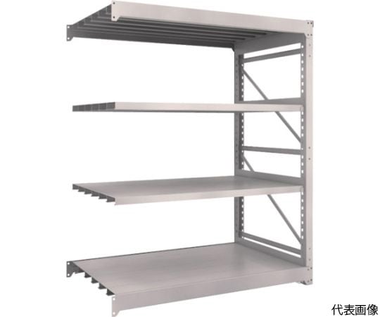 M10型重量棚　1500X900XH1800　4段　連結　ネオグレー