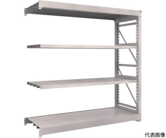 M10型重量棚　1800X620XH1800　4段　連結　ネオグレー