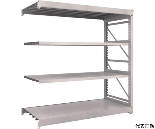 M10型重量棚　1800X760XH1800　4段　連結　ネオグレー