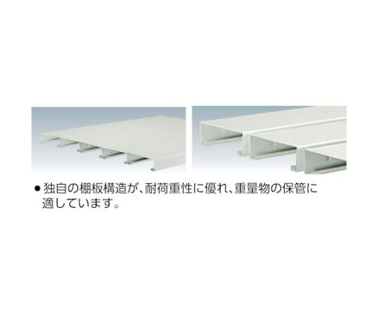 スチール製重量ボルト式棚 M10型 W1200×D760×H1815 5段 単体 ネオグレー