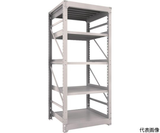 M10型重量棚　900X900XH2100　5段　単体　ネオグレー