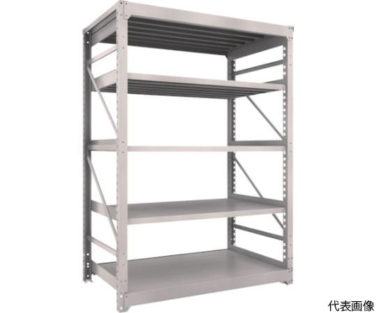 M10型重量棚　1500X900XH2100　5段　単体　ネオグレー