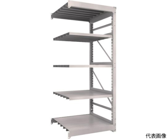 M10型重量棚　900X900XH2100　5段　連結　ネオグレー