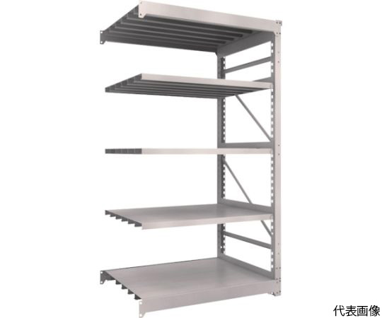 M10型重量棚　1200X900XH2100　5段　連結　ネオグレー