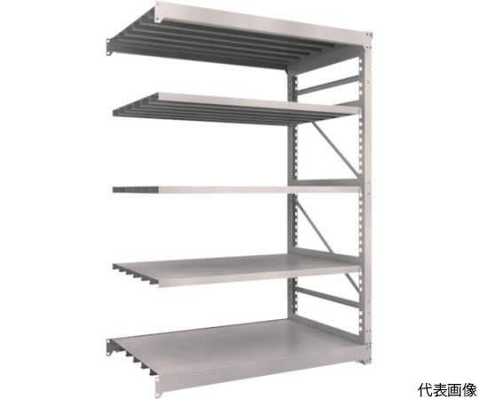 M10型重量棚　1500X900XH2100　5段　連結　ネオグレー