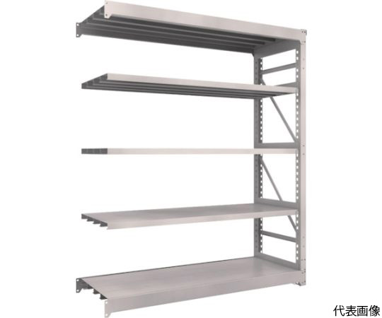M10型重量棚　1800X620XH2100　5段　連結　ネオグレー