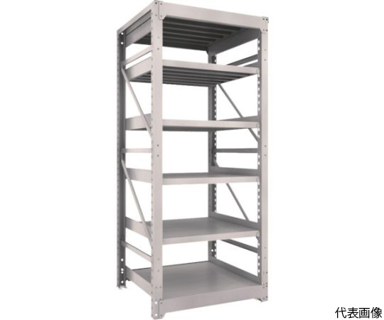 スチール製重量ボルト式棚 M10型 W900×D900×H2115 6段 単体 ネオグレー