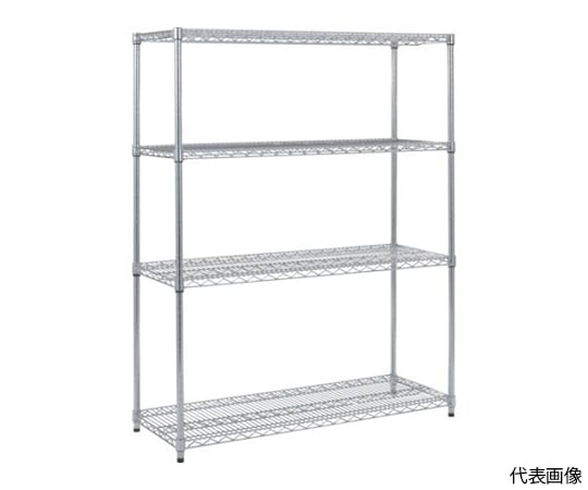 ステンレス製メッシュラック　H1533XW905XD609　4段
