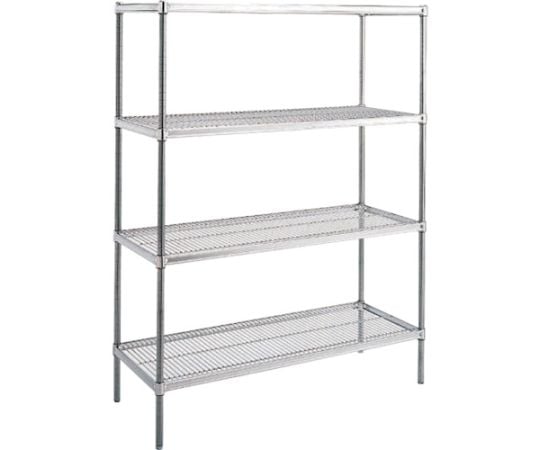 ステンレスシェルフ 間口1220×奥行460×高1590 4段