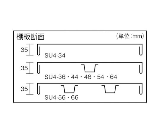 SUS430製軽量棚用棚板　1800X600　SU4-66