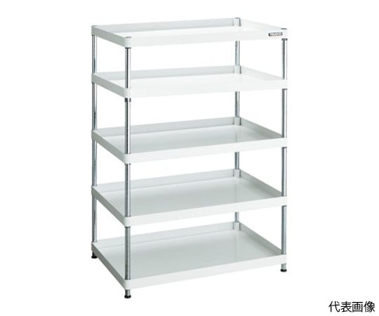 スチールラック フェニックスワゴンラック型 抗菌900X600 4段 ホワイト