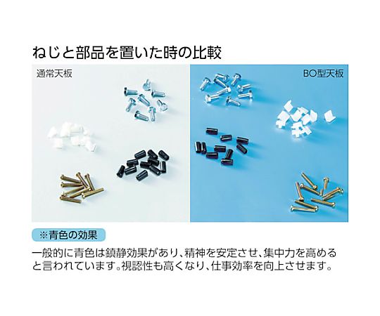 軽荷重作業台（180kg）BO型 1200X750XH740 基本タイプ ホワイト色