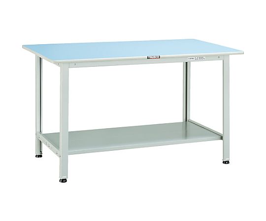 軽荷重作業台（180kg）BO型 1200X750XH740 下棚2枚付 ホワイト色