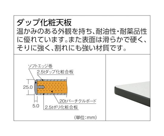 61-3068-78 AEWP型作業台 1800X900XH740 AEWP-1890 【AXEL】 アズワン