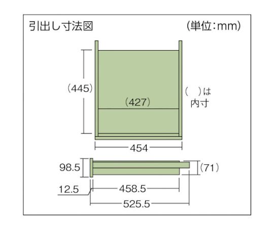 中荷重立作業台（500kg）HAEW型 1800X900XH885 2段引出付 ダークグレー色　HAEWS-1890F2