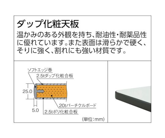 61-3069-65 CFWP型作業台 1200X750XH740 CFWP-1275 【AXEL】 アズワン