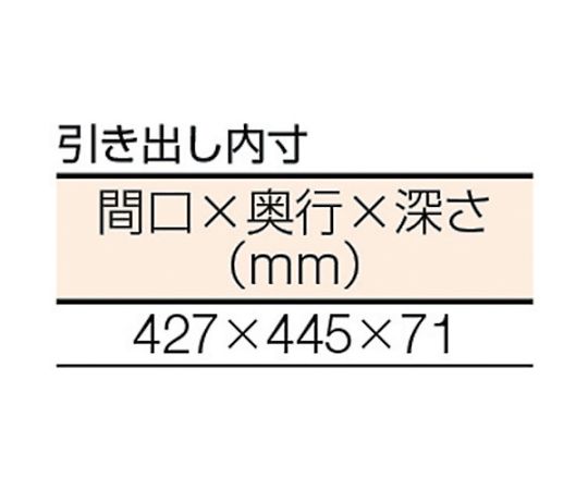 61-3069-96 CFWP型作業台 1800X750XH740 2段引出付 CFWP-1875F2 【AXEL