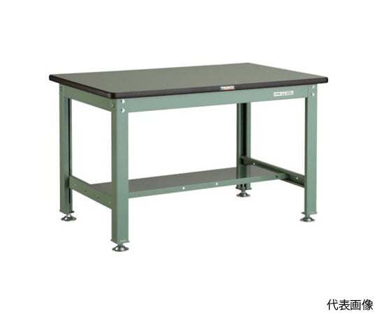 中荷重作業台（1200kg）HW型 900X600XH740 基本タイプ グリーン色 緑　RHW-0960 GN