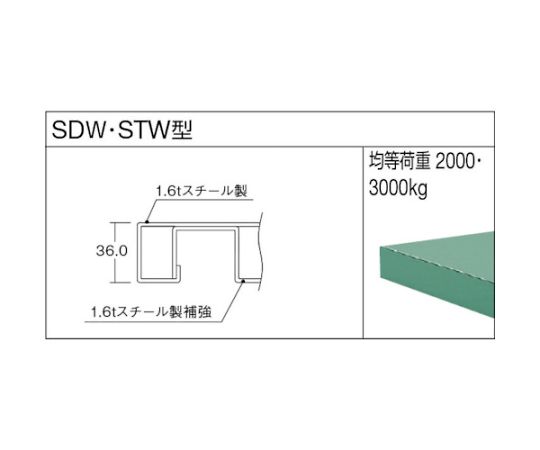 61-3073-43 STWC型作業台 1200X750XH740 STWC-1200 【AXEL】 アズワン