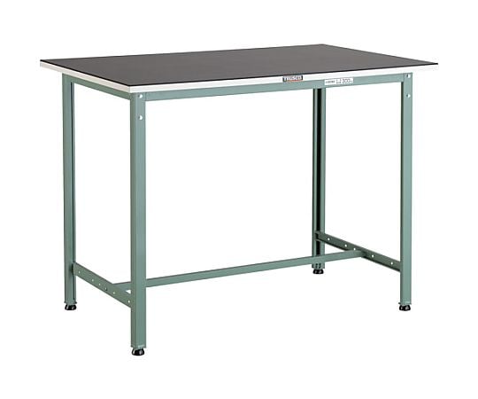 軽荷重立作業台（300kg）HAE型 900X750XH905 ゴムマット張り グリーン色