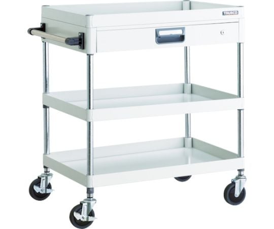 フェニックスワゴン 省音 750X500 薄型1段引出付 W色