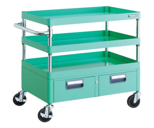 フェニックスワゴン 省音 750X500XH740 2列引出付 YG色