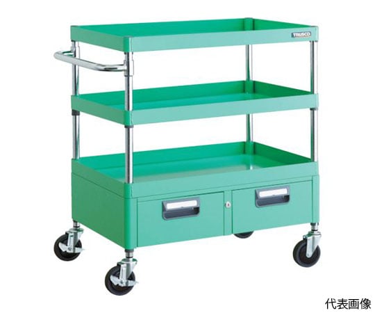 フェニックスワゴン 省音 600X400XH880 2列引出付 YG色