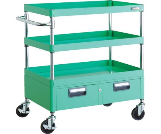 フェニックスワゴン 省音 750X500XH880 2列引出付 YG色