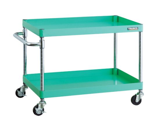 フェニックスワゴン　750X500　2段　Φ75ゴム車輪　YG色