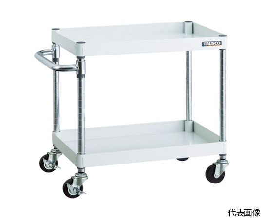 フェニックスワゴン　900X600　2段　Φ75ゴム車輪　W色