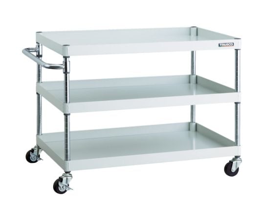 フェニックスワゴン　900X600　3段　Φ75ゴム車輪　W色