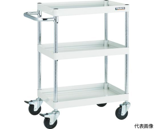 ツールワゴン ファルコンワゴン750X500 ゴム車輪 ヤンググリーン