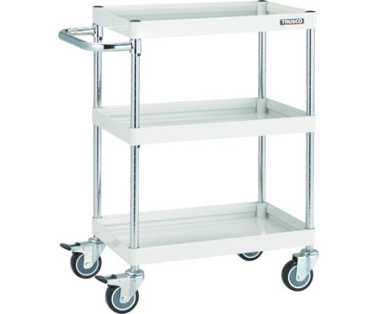 ツールワゴン ファルコンワゴン 750×500 ウレタン車輪 ホワイト