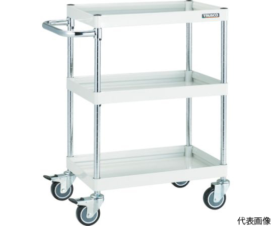 ツールワゴン ファルコンワゴン 750×500 ウレタン車輪 ヤンググリーン