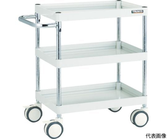 ツールワゴン ファルコンワゴン 900×600 ウレタン双輪車 ヤンググリーン