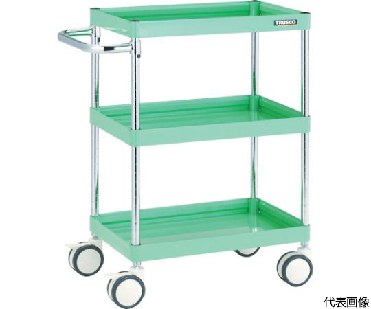 ツールワゴン ファルコンワゴン 750×500 ウレタン双輪車 ホワイト