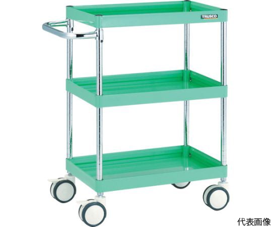 ツールワゴン ファルコンワゴン 900×600 ウレタン双輪車 ホワイト