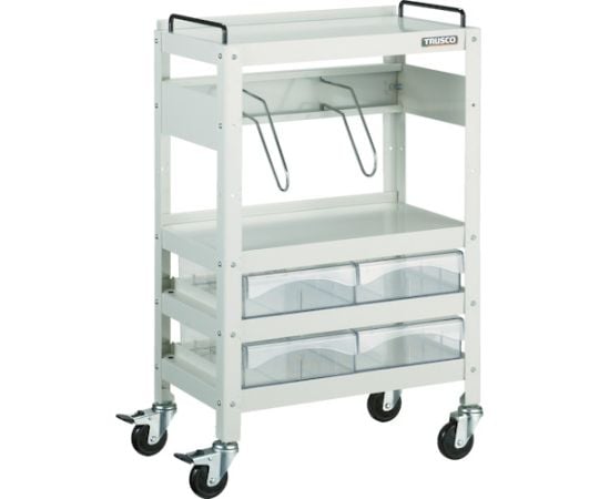 ツールワゴン ファイルラビット H840 A4深引出X4 ブックエンド1段