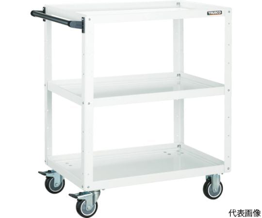 ツールワゴン イーグルワゴン 750X500XH740 ウレタン車輪 ヤンググリーン