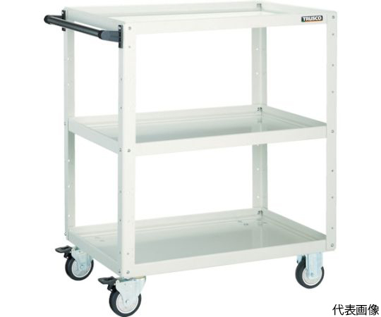 ツールワゴン イーグルワゴン 750X500XH880 ウレタン車輪 ヤンググリーン