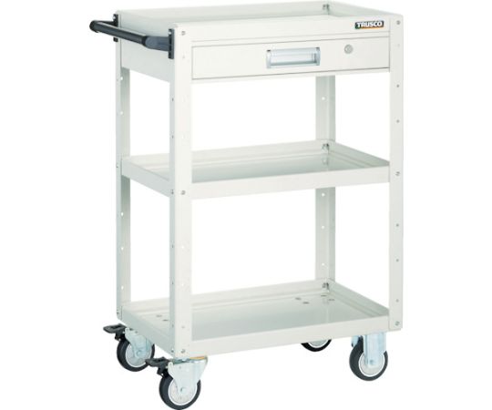 イーグルワゴン 600X400XH880 引出付 ウレタン車輪 ホワイト