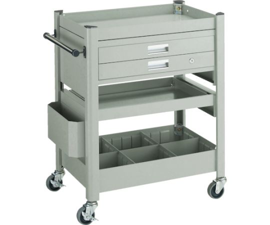 コンビネーションワゴン　643X427XH880　スライド棚付