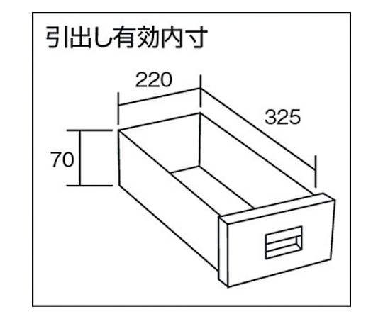 取扱を終了した商品です］SR型ワゴン 600X400XH795 引出付 ネオグレー